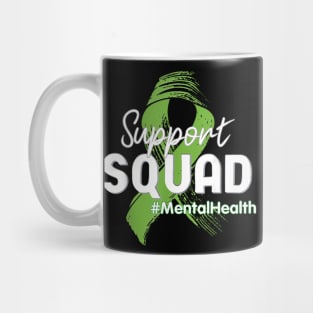 Support Squad Mental Health Awareness Lime Green Mug